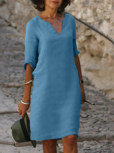 Josette™ | Robe Élégante avec Décolleté en V