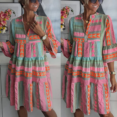 Kiki | Robe Midi Élégante de Printemps ( Presque épuisée )