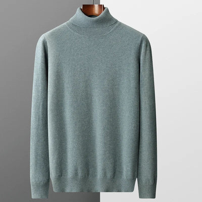 Pull Col Roulé Homme en Laine Mérinos