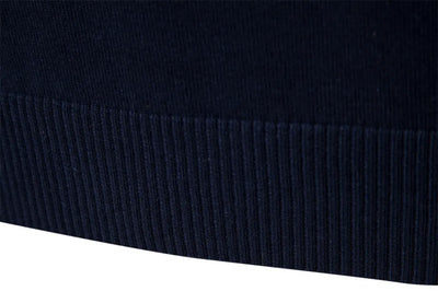 Pull homme à col zippé quart, maille coton mélangé