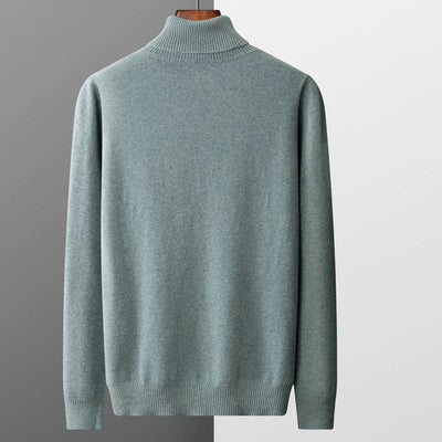 Pull Col Roulé Homme en Laine Mérinos