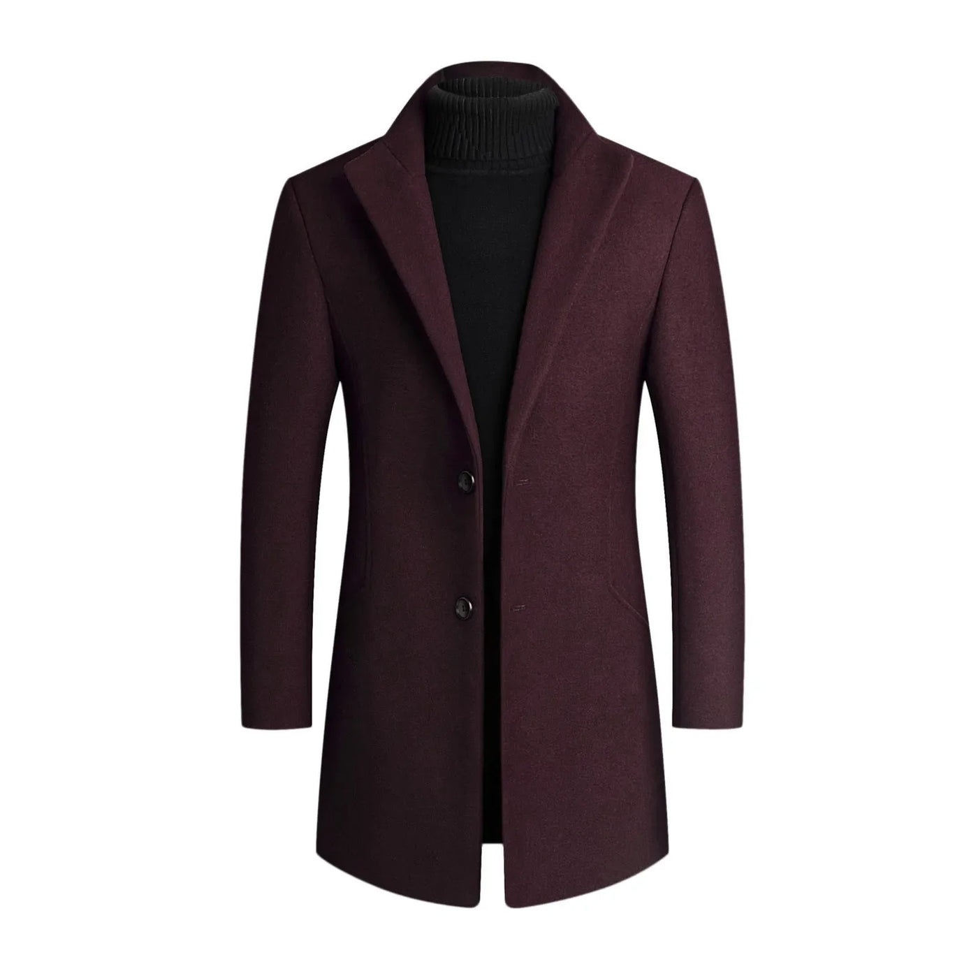 Manteau homme classique en laine