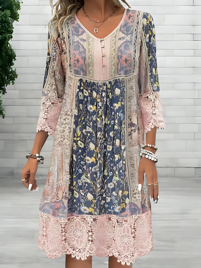 Tamara | Robe Fluide Bohémienne de Luxe (Presque épuisée)