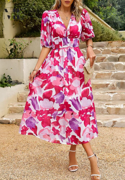 Danielle | Robe Midi Luxe Intemporelle (Presque épuisée)