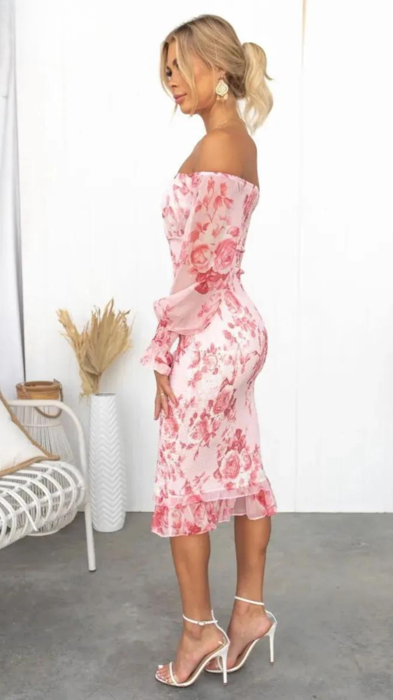 Kendall | Robe Midi Luxe ( Presque épuisée )