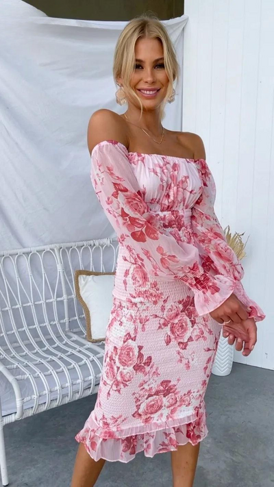 Kendall | Robe Midi Luxe ( Presque épuisée )