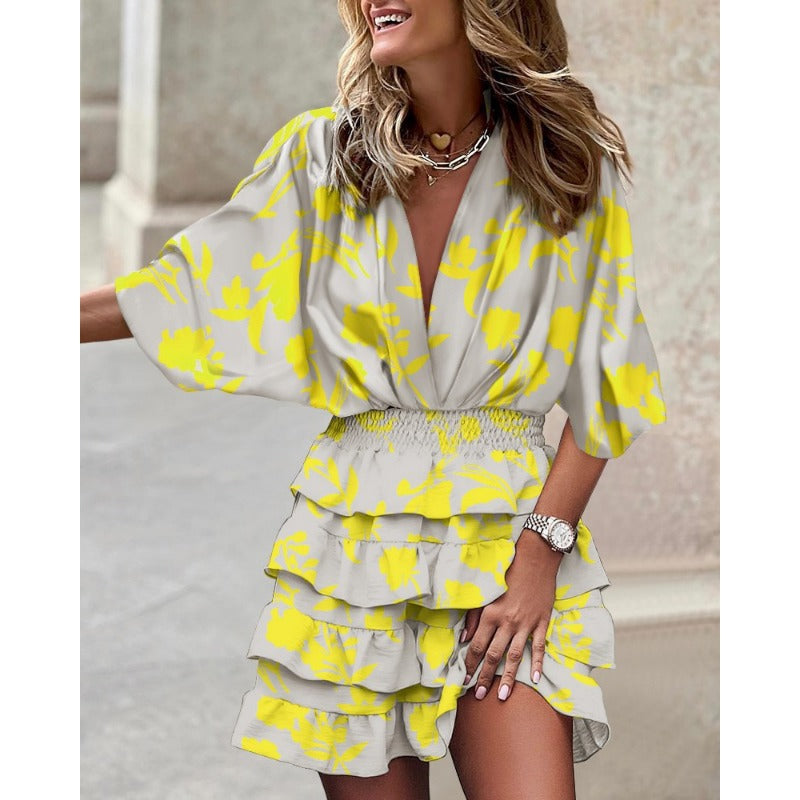 YOLANTE | Robe d'été multicolore tendance