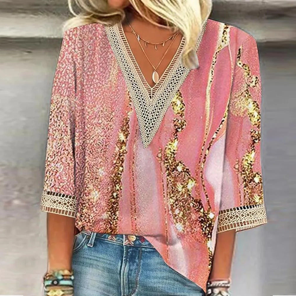 Willow | Blouse d'Été Femme - Blouse Élégante d'Été pour Occasions Décontractées et Formelles