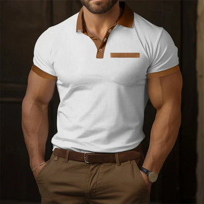 Polo homme élégant en coton – Confort respirant et style chic pour toutes occasions