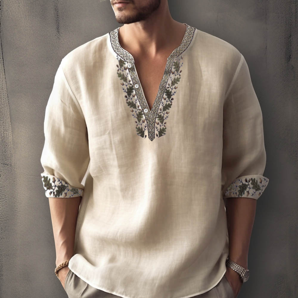 Sébastien - Chemise d'été décontractée à manches longues