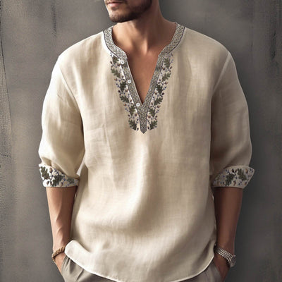 Sébastien - Chemise d'été décontractée à manches longues