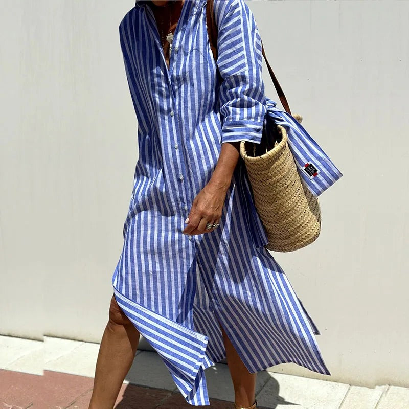 Armelle | Robe d'été élégante à rayures ( presque épuisée )