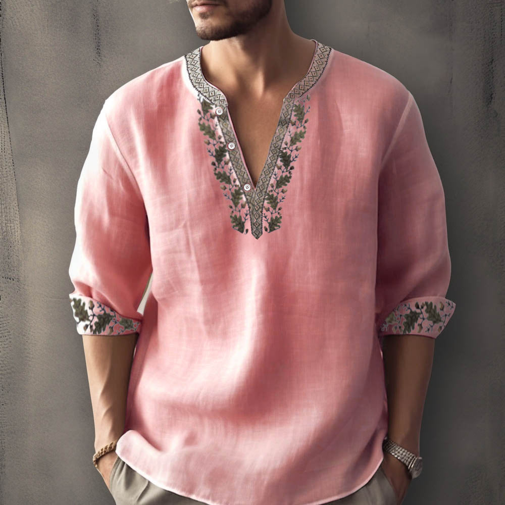 Sébastien - Chemise d'été décontractée à manches longues