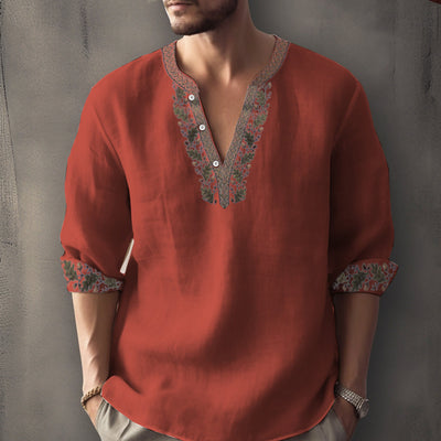Sébastien - Chemise d'été décontractée à manches longues