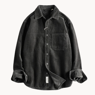 Chemise homme en velours côtelé classique