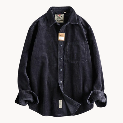 Chemise homme en velours côtelé classique