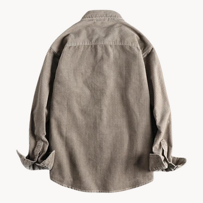 Chemise homme en velours côtelé classique