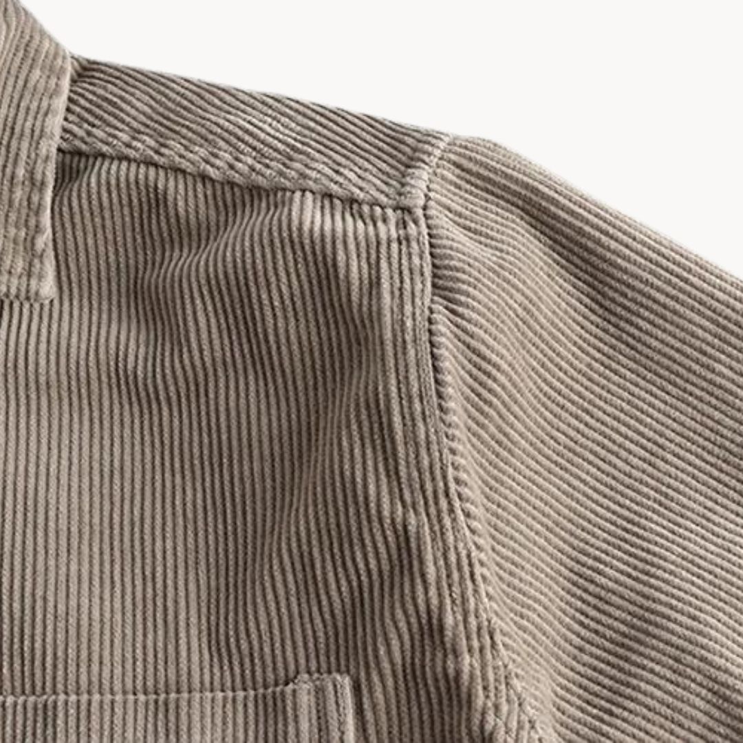 Chemise homme en velours côtelé classique