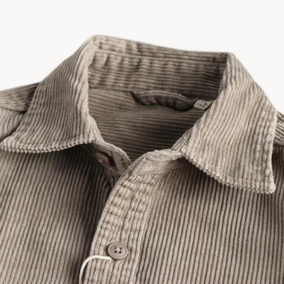 Chemise homme en velours côtelé classique