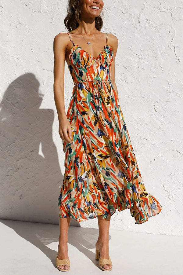 Robe midi Véronique en coton mélangé pour les vêtements de loisirs
