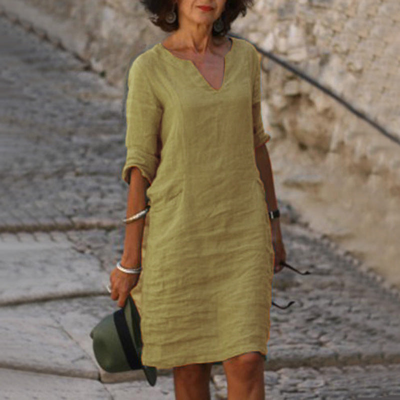 Josette™ | Robe Élégante avec Décolleté en V