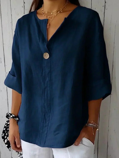 Fredrika Blouse élégante en lin pour femmes