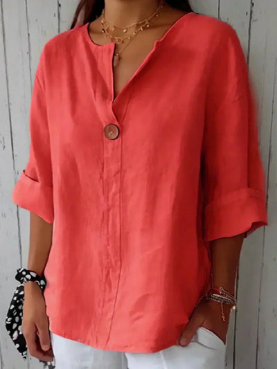 Fredrika Blouse élégante en lin pour femmes