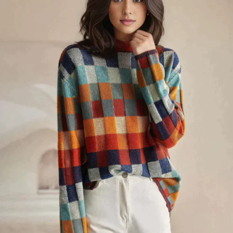Anna - Col roulé Patchwork Couture