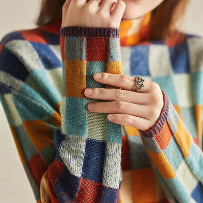 Anna - Col roulé Patchwork Couture