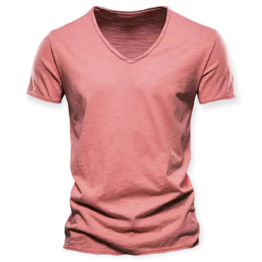 T-shirt pour hommes avec col en V
