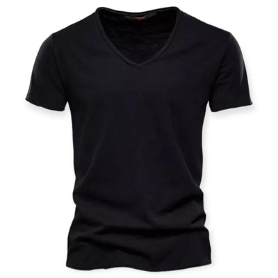 T-shirt pour hommes avec col en V