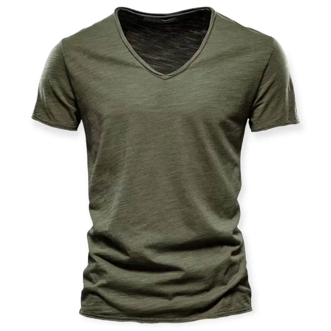 T-shirt pour hommes avec col en V