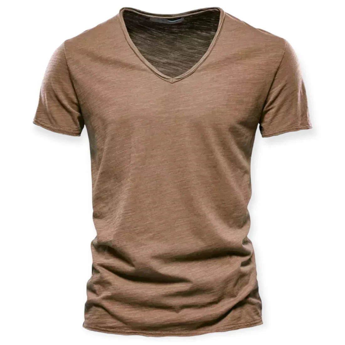 T-shirt pour hommes avec col en V