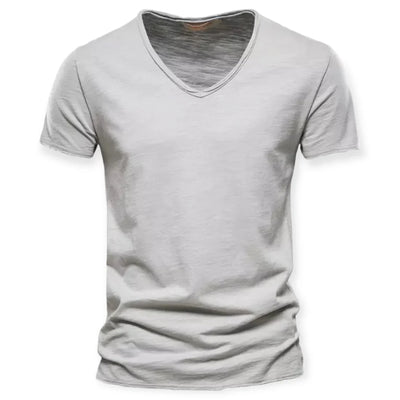 T-shirt pour hommes avec col en V