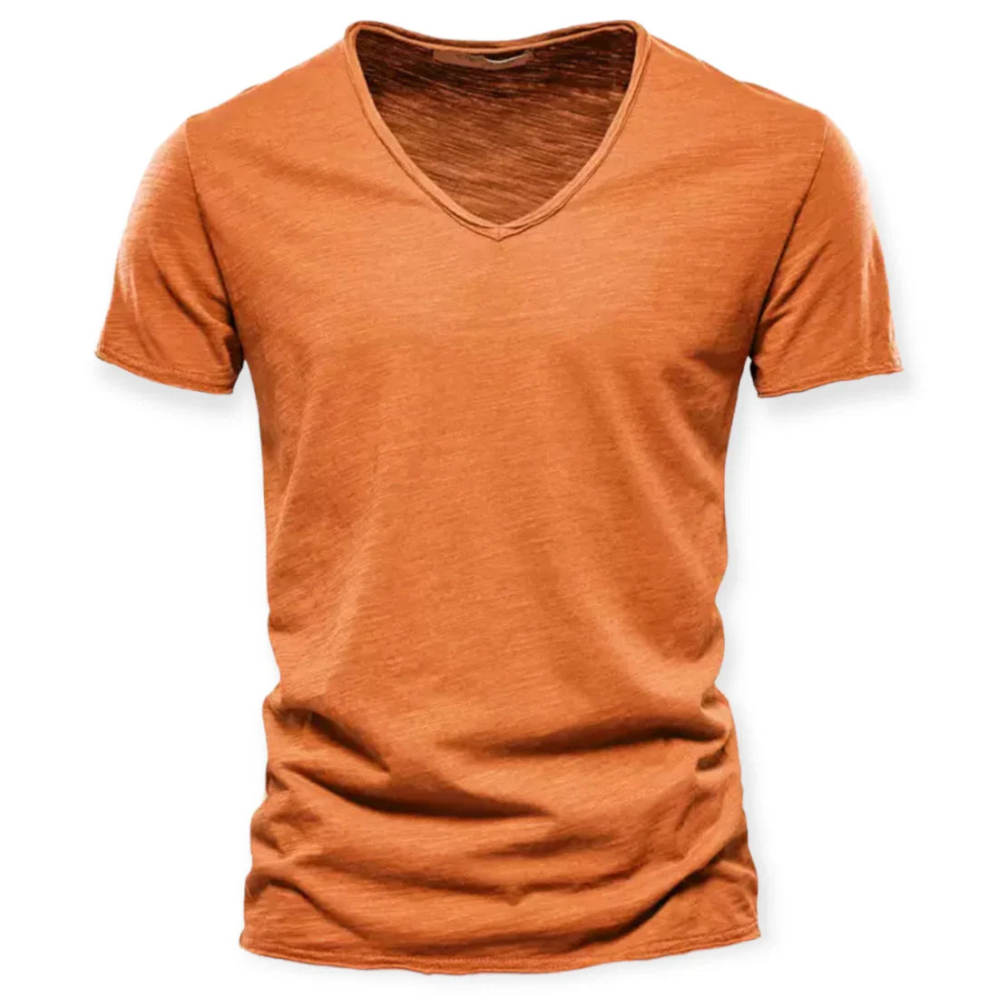T-shirt pour hommes avec col en V