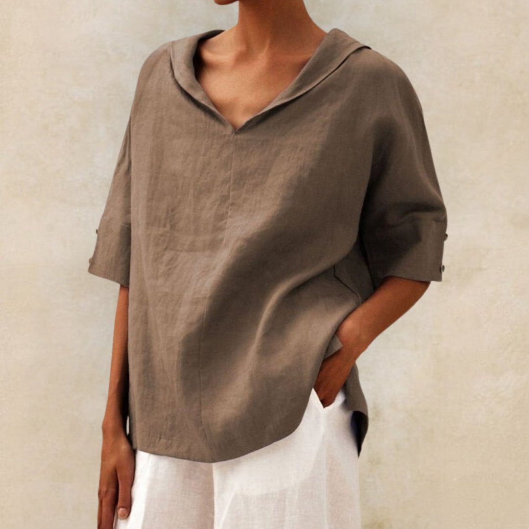 Jil blouse décontractée en lin