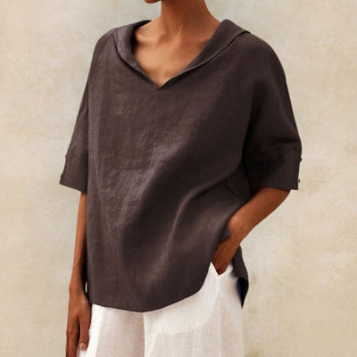 Jil blouse décontractée en lin