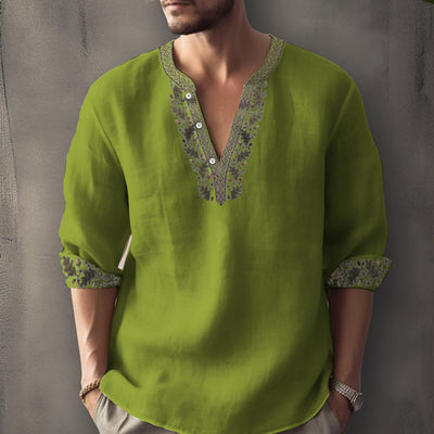 Sébastien - Chemise d'été décontractée à manches longues