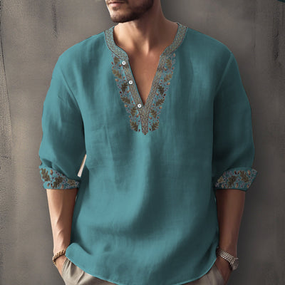 Sébastien - Chemise d'été décontractée à manches longues