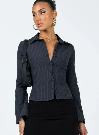Vespera Pinstripe | Blouse