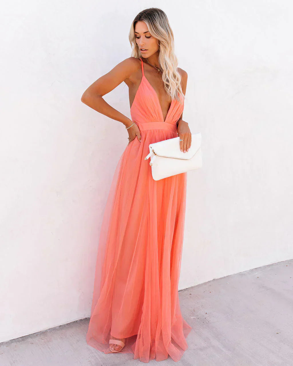 Robe élégante et fluide pour femme | Maxi