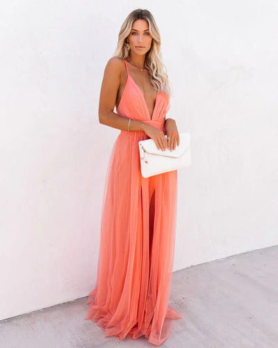 Robe élégante et fluide pour femme | Maxi