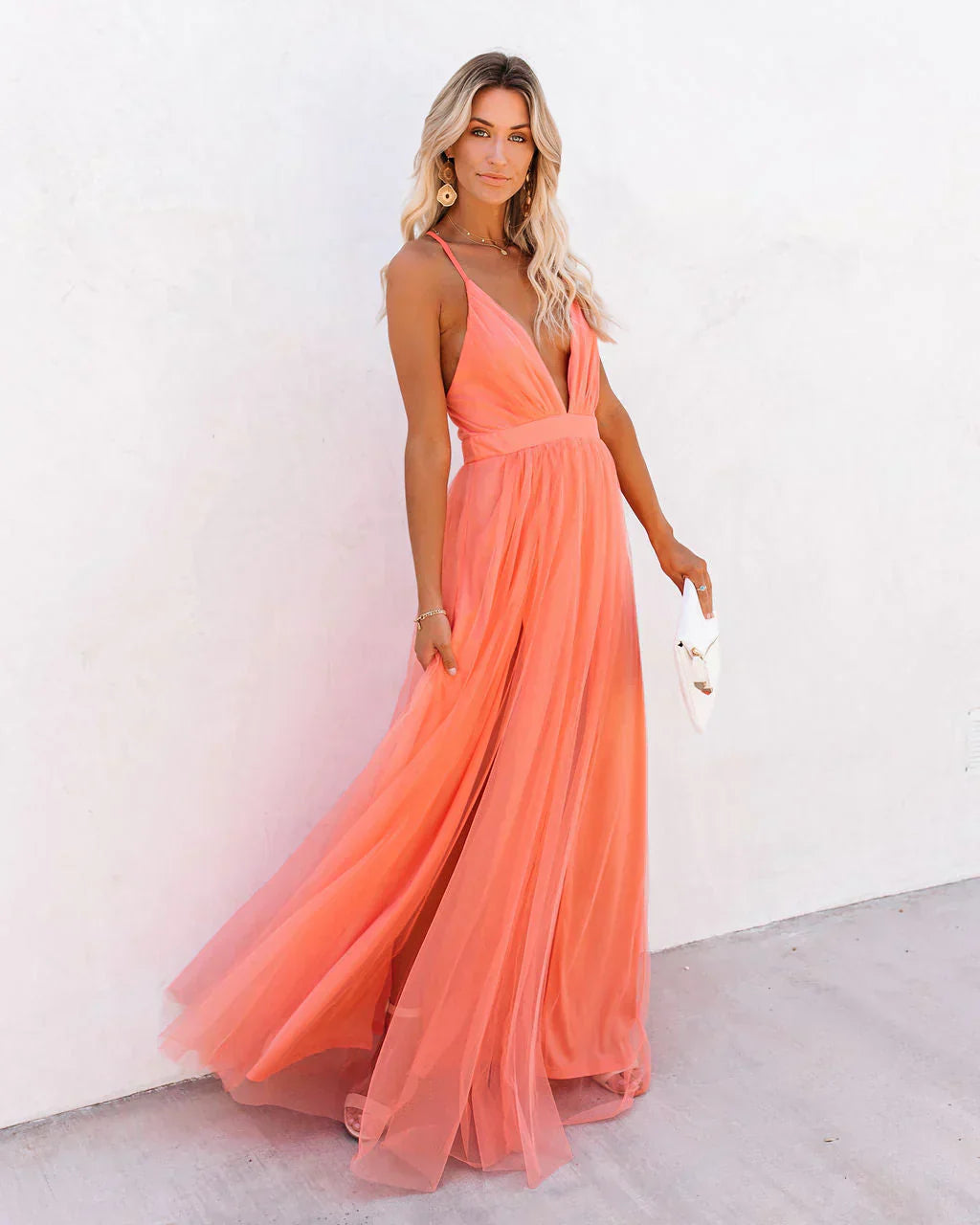 Robe élégante et fluide pour femme | Maxi
