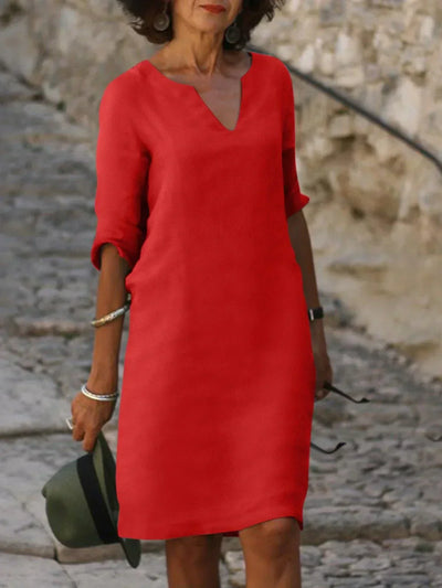 Josette™ | Robe Élégante avec Décolleté en V