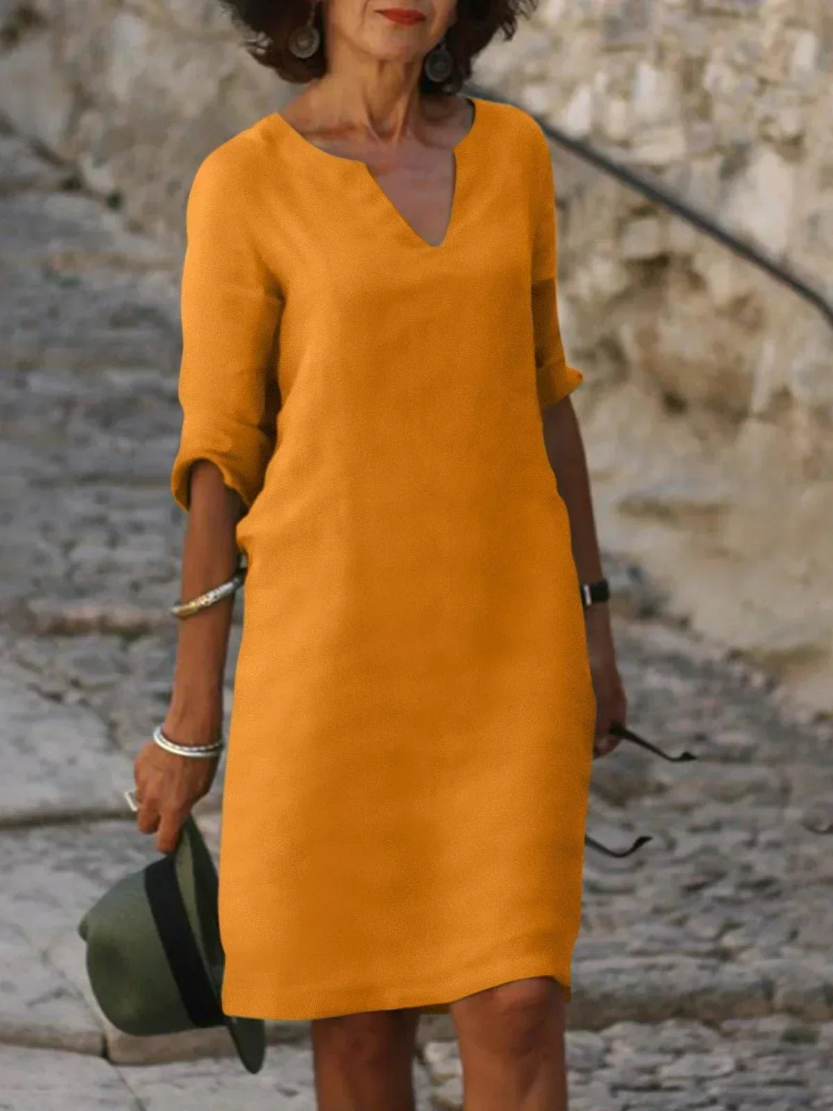 Josette™ | Robe Élégante avec Décolleté en V