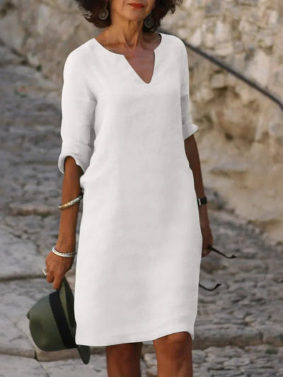 Josette™ | Robe Élégante avec Décolleté en V