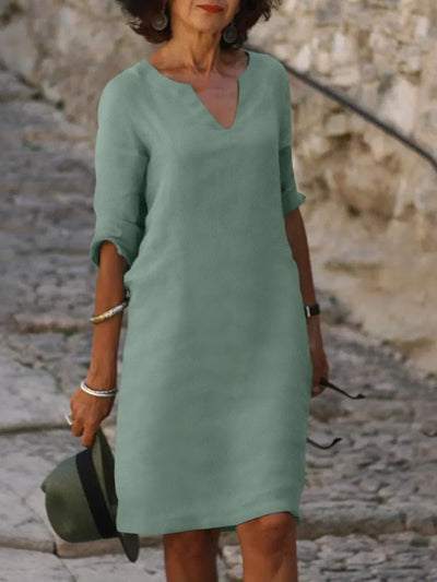 Josette™ | Robe Élégante avec Décolleté en V