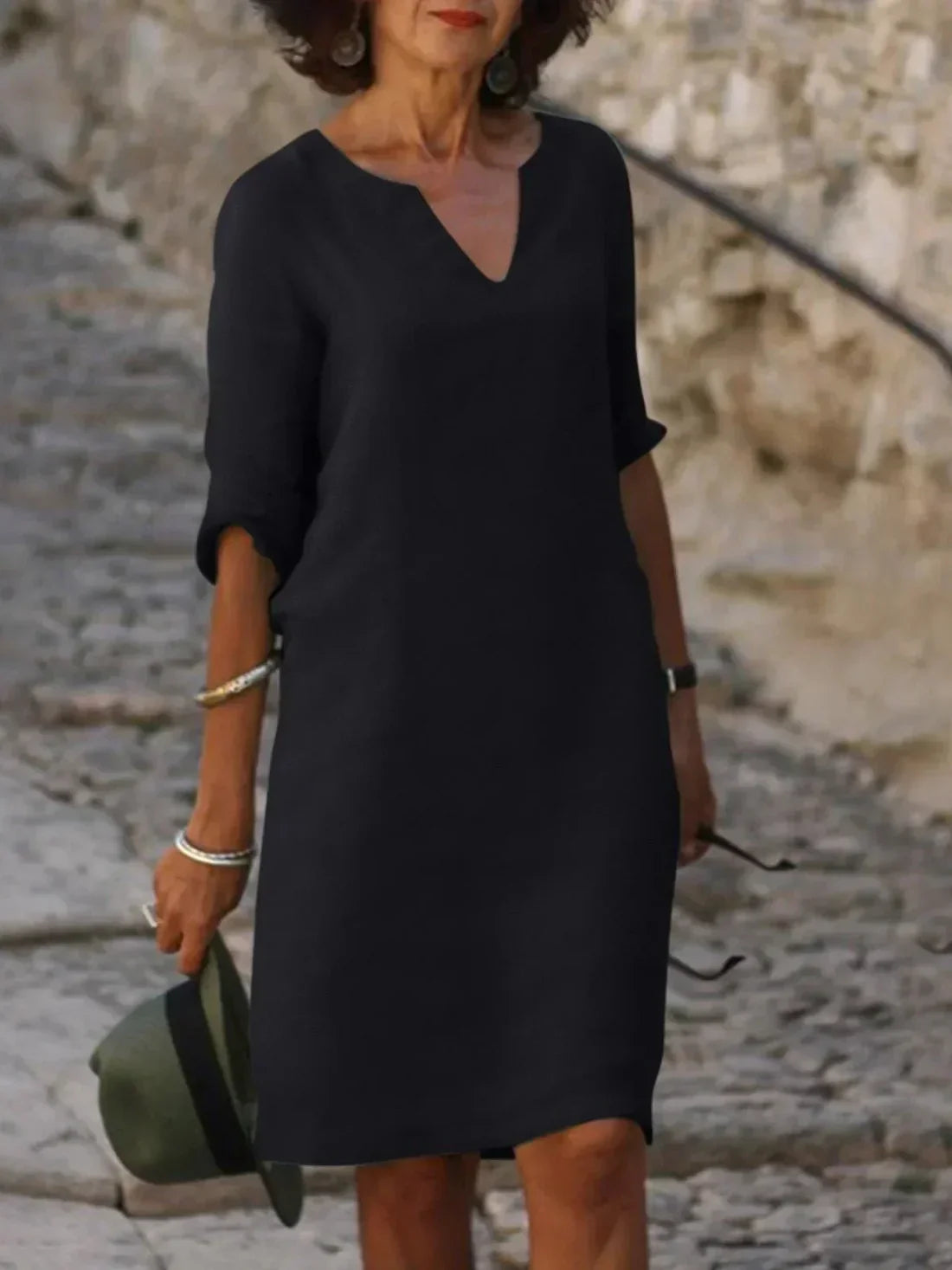 Josette™ | Robe Élégante avec Décolleté en V