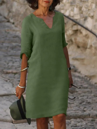 Josette™ | Robe Élégante avec Décolleté en V