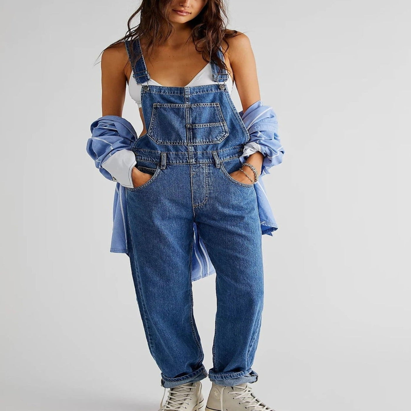 Giada - Salopette en Denim pour Femmes avec une Vibe Décontractée